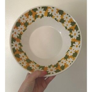 Vtg. 70’s Castlecourt Ironstone Ware “COUNTRY SIDE” Japan SERVING BOWL 9 1/2 in.